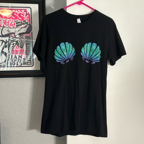 Bella Canvas Mermaid Cotton T Shirt - Picture 1 of 2